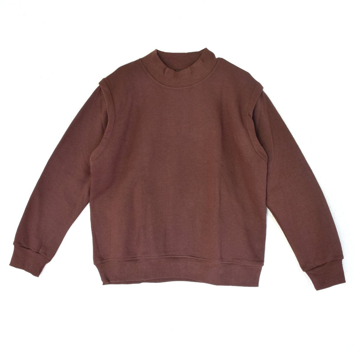 Brown crew neck store jumper