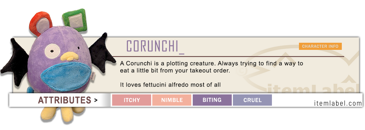 characters – Item Label