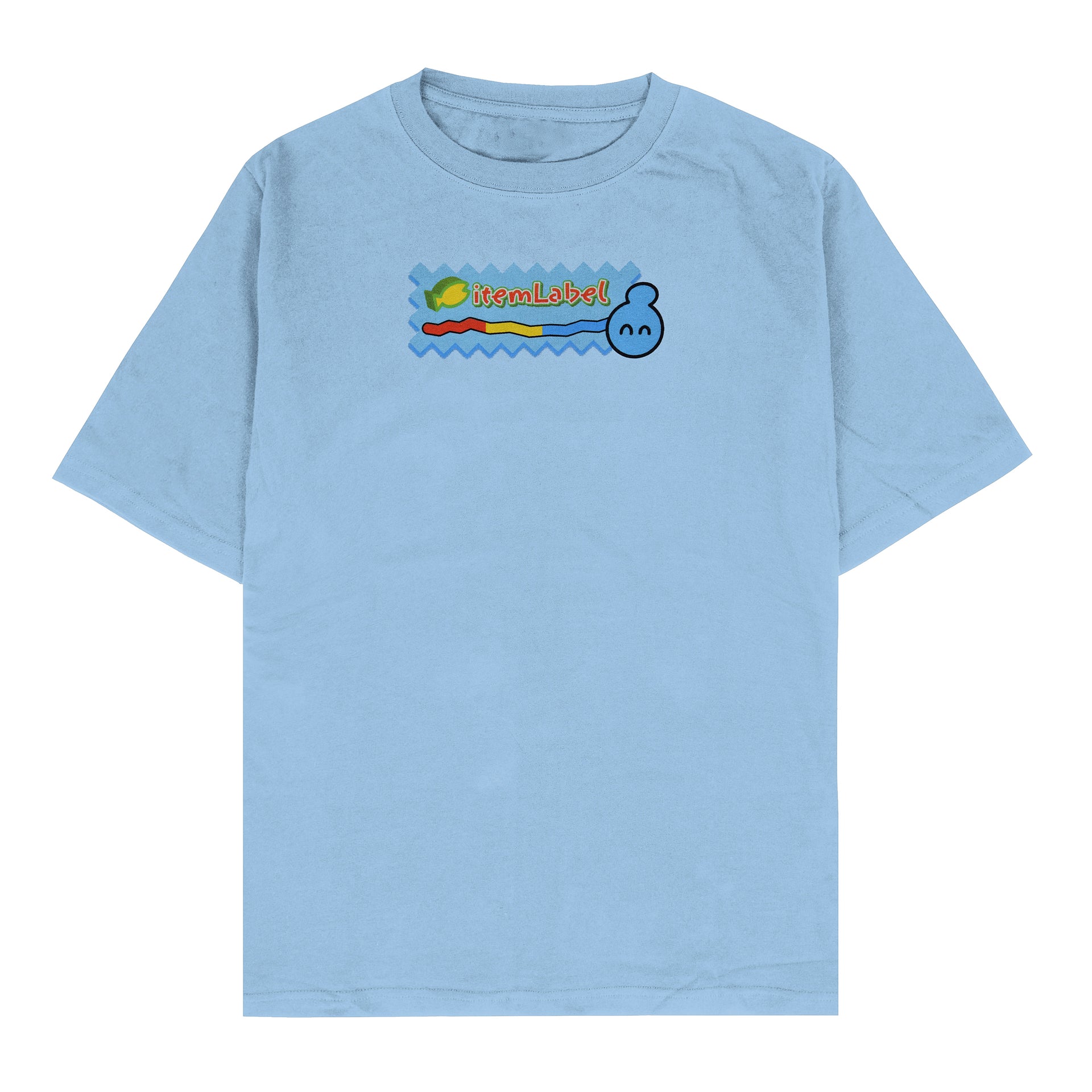 tri-color worm logo shirt